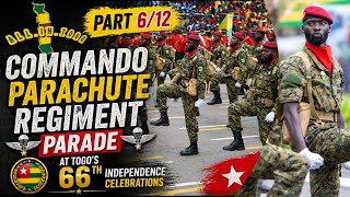 Part 6/12 Commando Parachute Regiment parade at Togo's 66th Independence Celebrations 