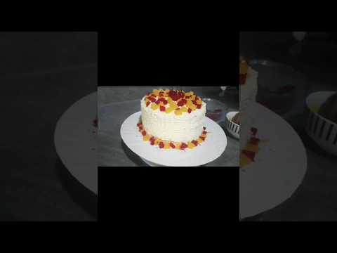 Pineapple Gateau හදමු | #forgateaulovers #delicious #shortvideo ❤