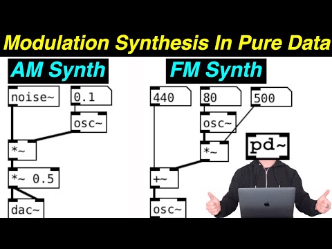 AM Synth & FM Synth (Pure Data Tutorial #5)