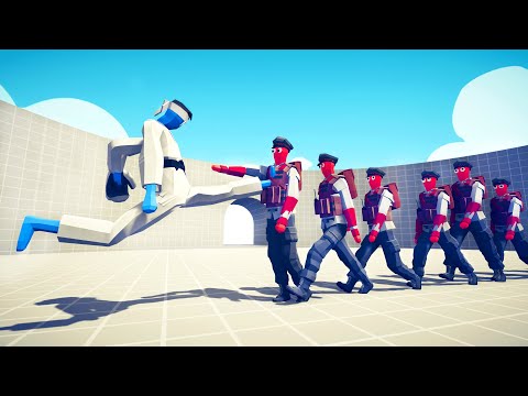 KICKBOXER vs 10x UNITS - Totally Accurate Battle Simulator TABS