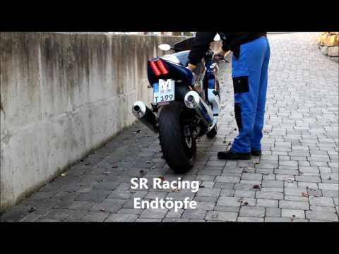 Auspufftest SV 1000 Original gegen SR Racing