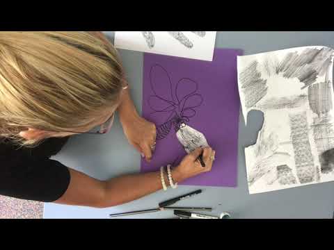 Sketch- Frottage and experimental drawing