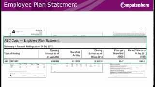 How to read your Computershare Employee Plan Statement (US Plan Sponsors)