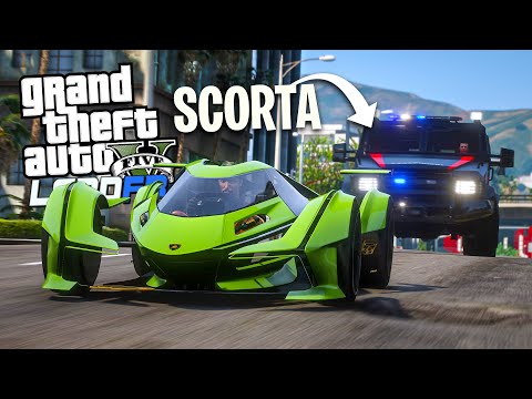 CONVOY OF PROTOTYPE SUPERCARS!! - GTA 5 LSPDFR ITA 👮‍♀️
