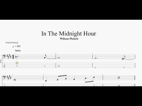Wilson Pickett - In The Midnight Hour (bass tab)