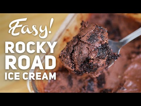 How to Make Chocolate Ice Cream at Home (Easy Rocky Road Recipe) 🍦