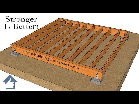 Two Ways To Make Stronger Wood Framed Shed Foundations – Design And Building Ideas