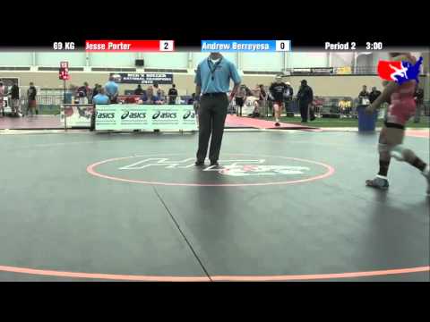 Jesse Porter vs. Andrew Berreyesa at 2013 ASICS FILA Cadet Nationals - GR