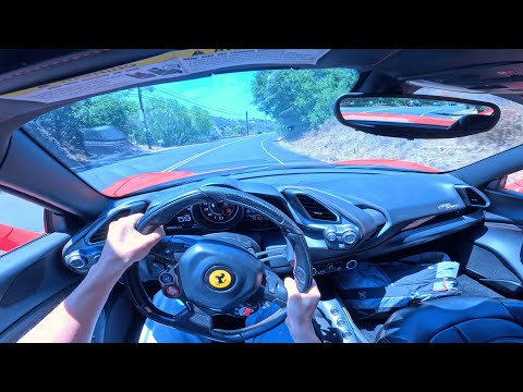 1000HP Ferrari 488 Destroys Canyon Roads (POV Drive)