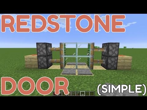 asmit10 - How to Make a Redstone Door in Minecraft