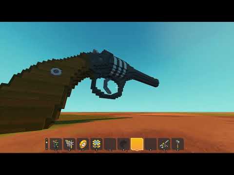Scrap Mechanic 4 round revolver showcase