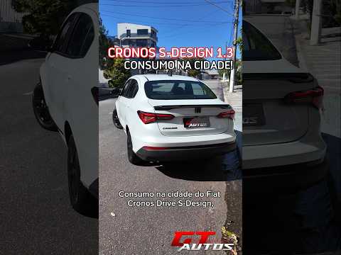 Consumo na cidade do Fiat Cronos Drive S-Design 1.3 Manual! #shorts