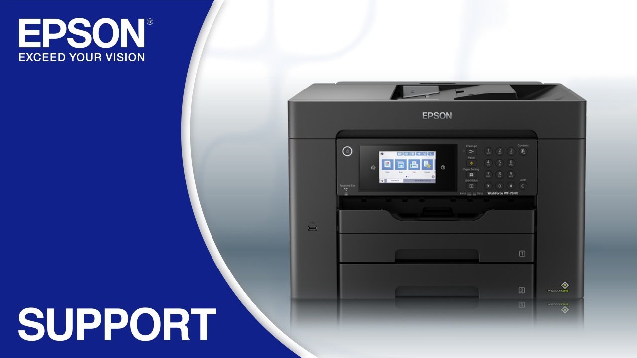 Epson WorkForce WF-7840 | Wireless Setup Using the Control Panel