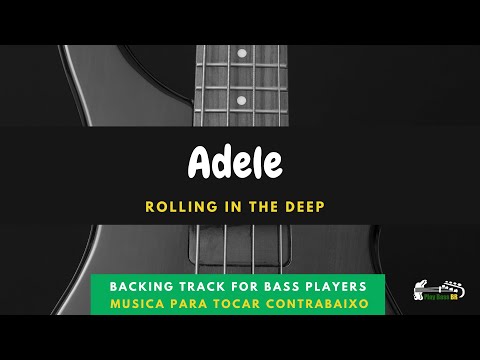 Rolling in the deep - Adele - Backing Track Bass Tab Play Along - Tablatura Para Contrabaixo