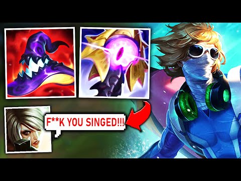 I EMBARRASSED THE ENEMY RIVEN WITH FULL AP SINGED - League of Legends