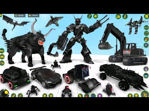 BULL ROBOT CAR TRANSFORMATION GAME PLAY...