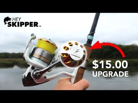 Worth it? $15 Fishing Reel POWER KNOB Upgrade!