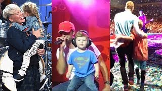 12 Singers Who Brought Their Kids On Stage