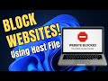 How To Block Websites Using The Hosts File In Windows 10 11 TikTok Facebook Example