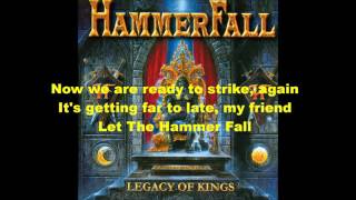 Hammerfall -  Let The Hammer Fall Lyrics