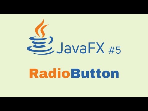 JavaFX and Scene Builder Beginner Course - IntelliJ #5: RadioButton