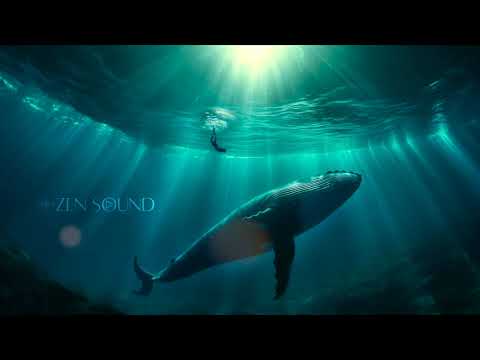 Deep Underwater Journey – Healing Meditation Music | Water Koshi Wind Chimes Meditation & Calm Whale