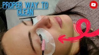 HOW TO PERFORM A LASH BATH! *RELAXING VIDEO ASMR*