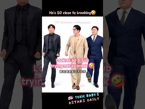 So Ji Sub struggling not to laugh🤣 Behind the scenes #agentkimreactivated
