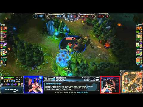 Fnatic vs CLG Game 3 | Semifinals at IEM Cologne 2013 Pro tournament | FNC vs CLG G3