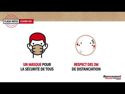 Run market - nouveaux horaires - couvre feu