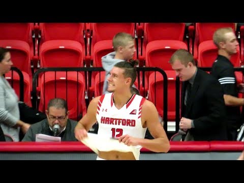 Jason Dunne Scores Career High 36 Points - Bryant vs Hartford - Men's Basketball - November 24, 2017
