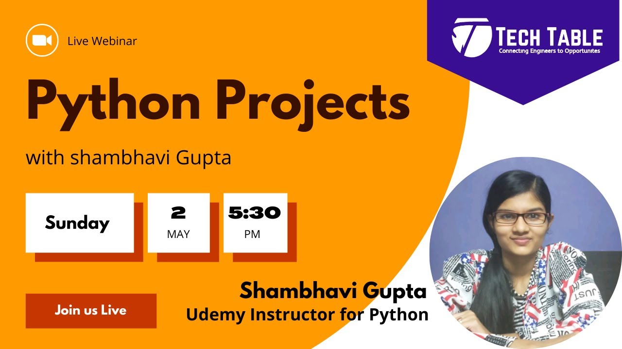 Python projects with Shambhavi Gupta - Tech Table