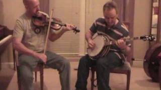 Charlie Cushman-banjo Johnny Warren-fiddle play Buck Creek Gal and N.Carolina Breakdown