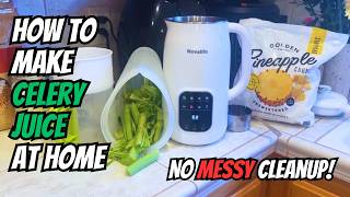 How I Make Fresh Celery Juice The EASY Way | No Messy Cleanup! (Nut Milk Maker Recipe) #celeryjuice