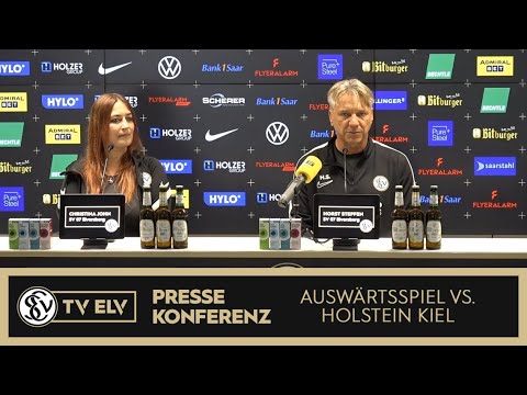 TV Elv // Pressekonferenz - Holstein Kiel vs. SV Elversberg / 08.10.23