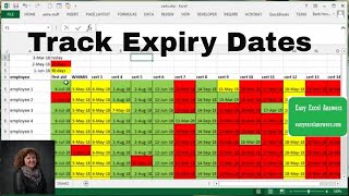 Track expiry dates for  employee