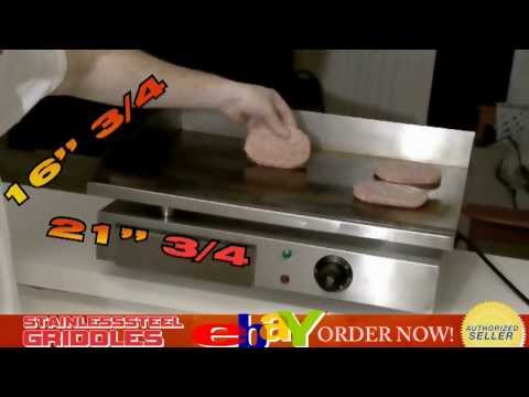 21 mega countertop electric griddle stainless steel