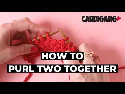 How To Decrease By Purling Two Stitches Together Cardigang