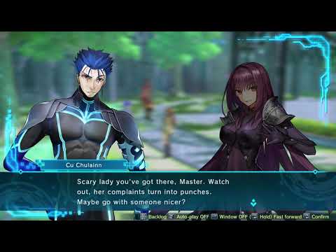 Fate/Extella Link – Scathach + Cú Chulainn Basisgespräch