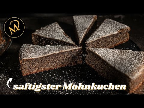 Saftigster Mohnkuchen - Einfaches Kuchenrezept mit Mohn