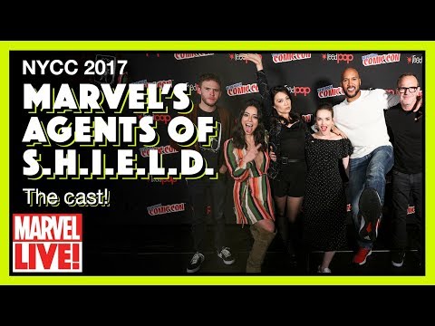 Cast of Agents of S.H.I.E.L.D. Talk Season 5 - Marvel LIVE! NYCC 2017