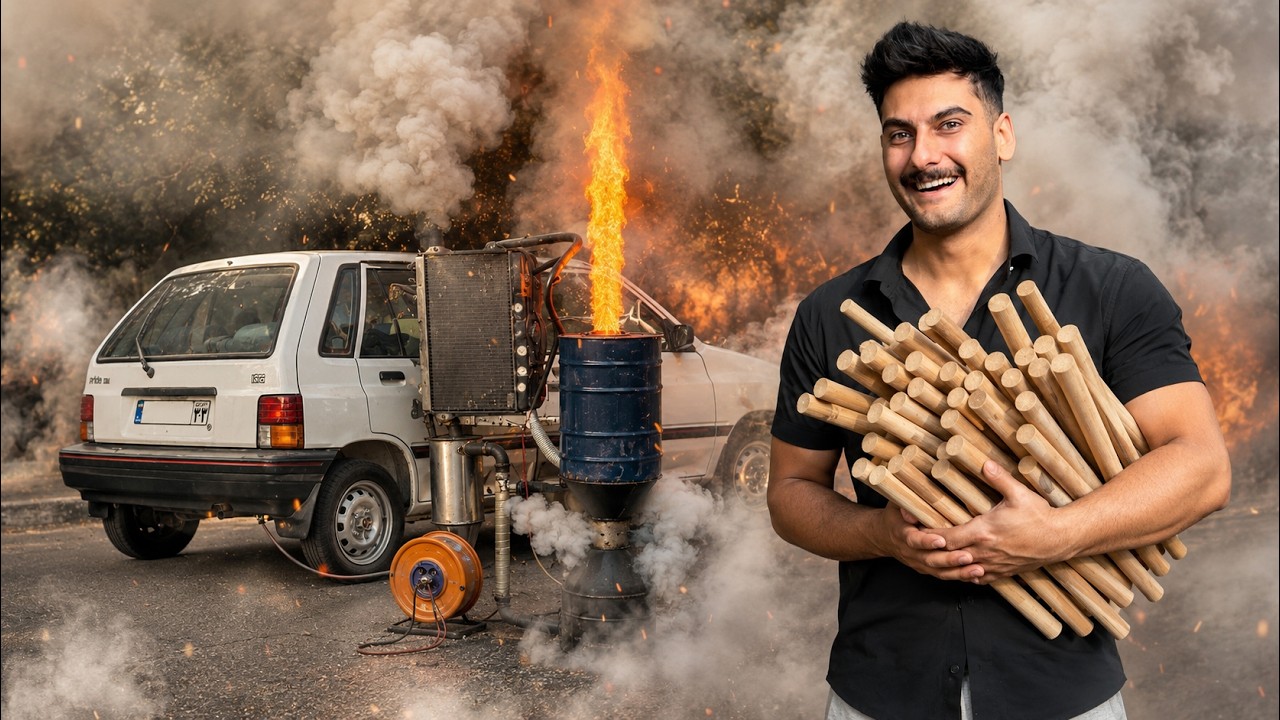 پراید چوب سوز 🤩 Wood-burning Pride