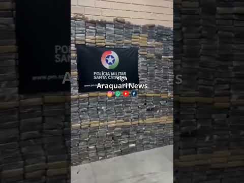 Operação conjunta da PM e PRF apreende 3,5 toneladas de cocaína em Santa Catarina