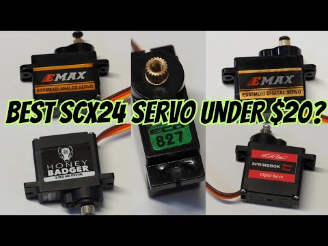 Budget SCX24 Servo Shootout! 5 Servos Under $20 Tested.