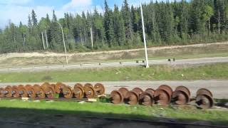preview picture of video 'Viarail Canada ..Hinton AB. .'