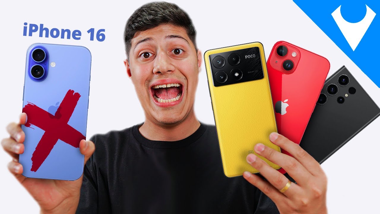 4 celulares *MELHORES* que o iPhone 16 e mais BARATO 😱 2024