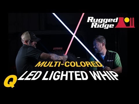 Rugged Ridge Multi-Colored LED Lighted Whip