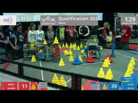 2018 VRC Math Q203 - 8800X 64040B vs 7221R 2612A - 72 to 91