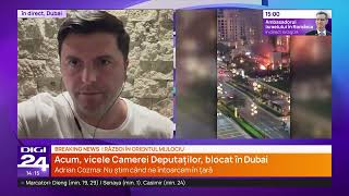 Vicepreședintele Camerei Deputaților, Adrian Cozma, printre românii blocați în Dubai