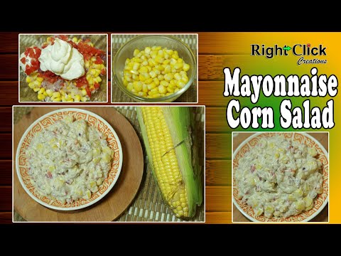 mayonnaise corn salad recipe | how to make corn salad | veg mayonnaise salad | mayonnaise recipes |